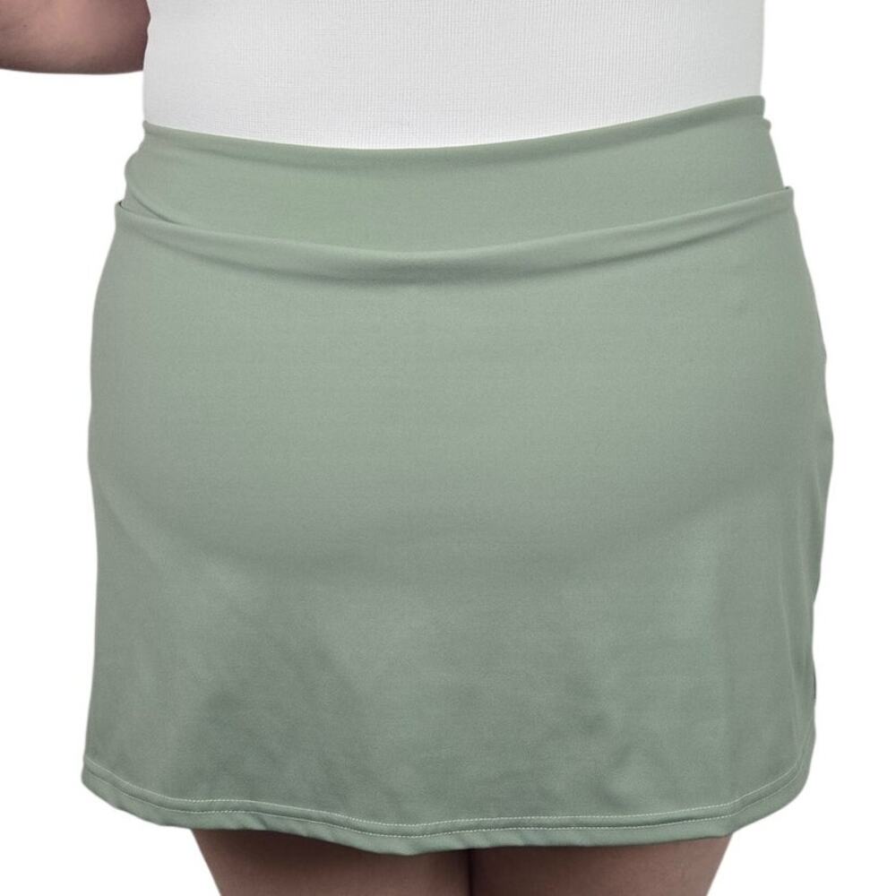 Medium Light Green High Waist Mini Yoga Skirt [OQQ6] - Picture 4 of 5